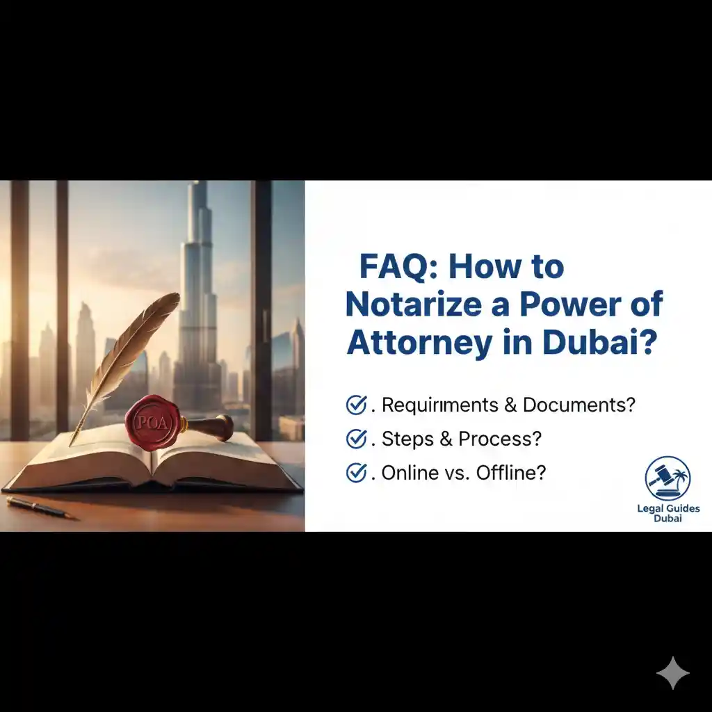 FAQ: How to Notarize a Power of Attorney in Dubai?